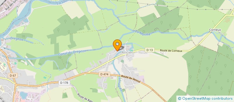 localisation de l'entreprise SCI DYSCINEXIE  ANCIER