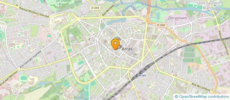 localisation de l'entreprise SCI DYVE à ARRAS