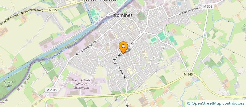 localisation de l'entreprise SCI DZ  COMINES