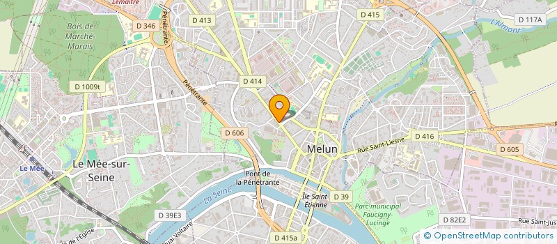 localisation de l'entreprise SCI DZ IMMO  MELUN