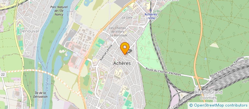 localisation de l'entreprise SCI DZ IMMO  ACHERES