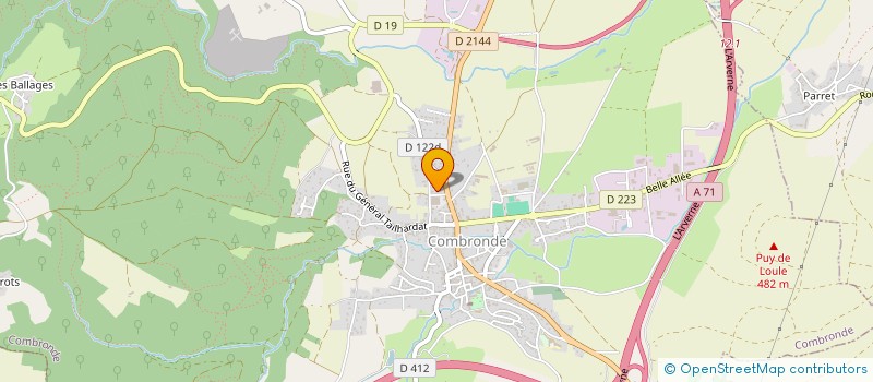 localisation de l'entreprise SCI E.2.R  COMBRONDE