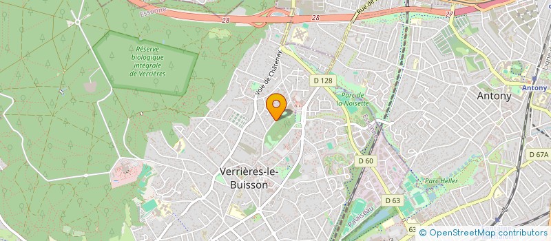 localisation de l'entreprise SCI E.A.H à VERRIERES-LE-BUISSON