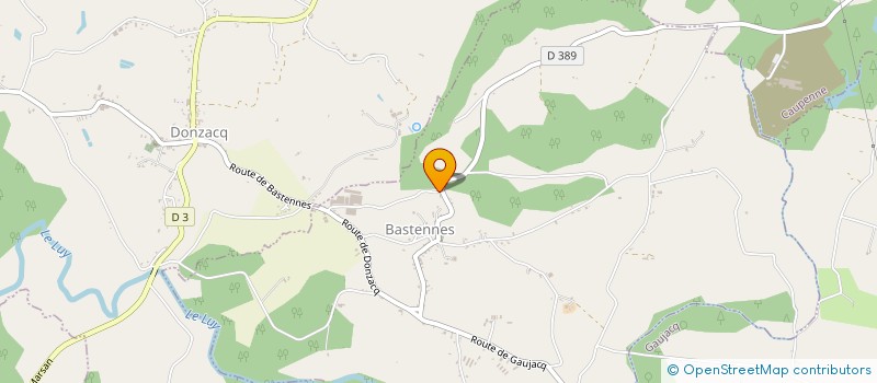 localisation de l'entreprise SCI E.A.O.  BASTENNES