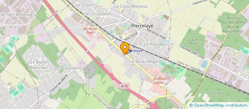 localisation de l'entreprise SCI E.A.S.  PIERRELAYE