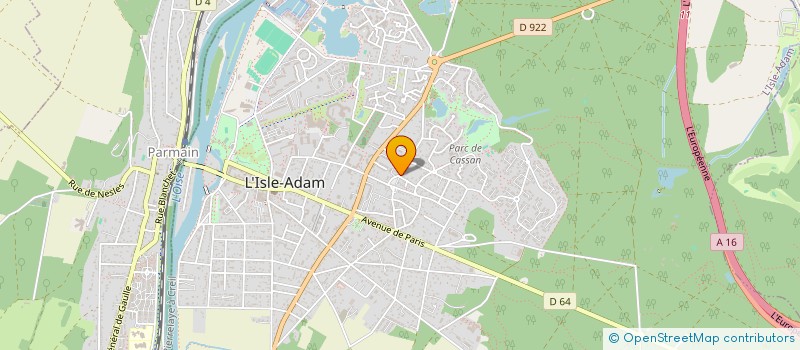 localisation de l'entreprise SCI E.B  ISLE ADAM