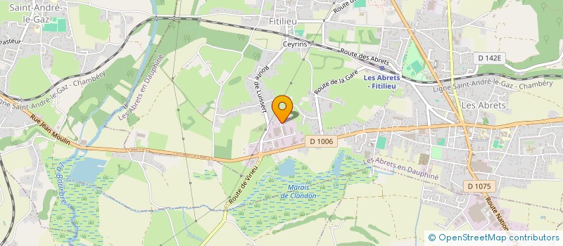 localisation de l'entreprise SCI E.B.J  LES ABRETS-EN-DAUPHINE