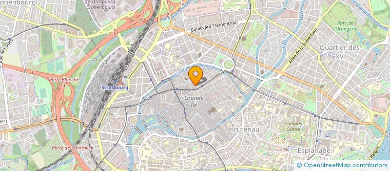 localisation de l'entreprise SCI E B R M  STRASBOURG