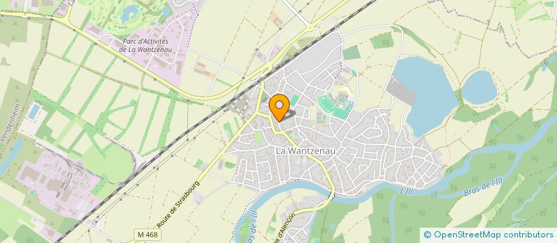 localisation de l'entreprise SCI E.BE  LA WANTZENAU