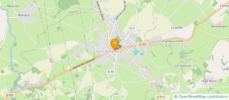 localisation de l'entreprise SCI E.C.B. à DUN-LE-PALESTEL