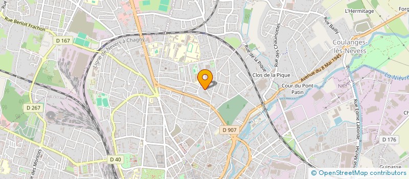 localisation de l'entreprise SCI E C G à NEVERS