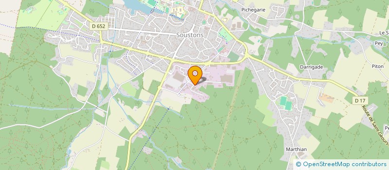 localisation de l'entreprise SCI E.C.K.  SOUSTONS