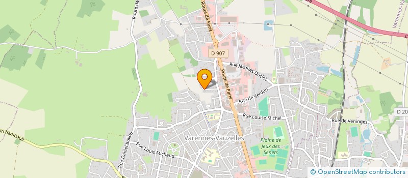 localisation de l'entreprise SCI E.C.L.  VARENNES-VAUZELLES