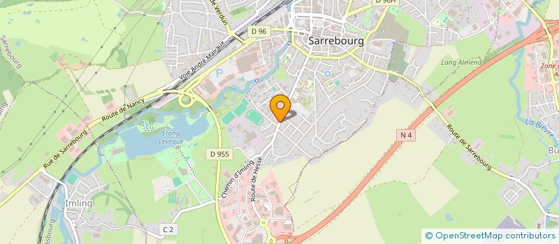 localisation de l'entreprise SCI E.C.M. à SARREBOURG