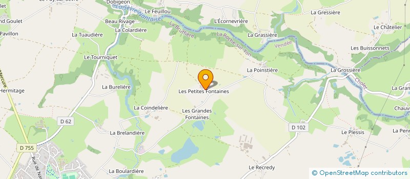 localisation de l'entreprise SCI E.C.O.  LA BRUFFIERE