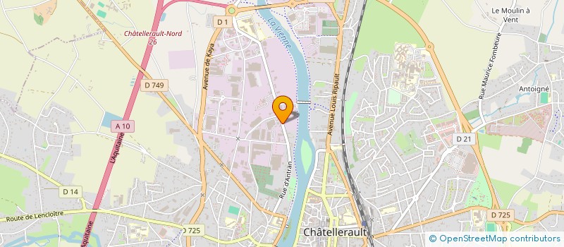 localisation de l'entreprise SCI E.C.O.T  CHATELLERAULT