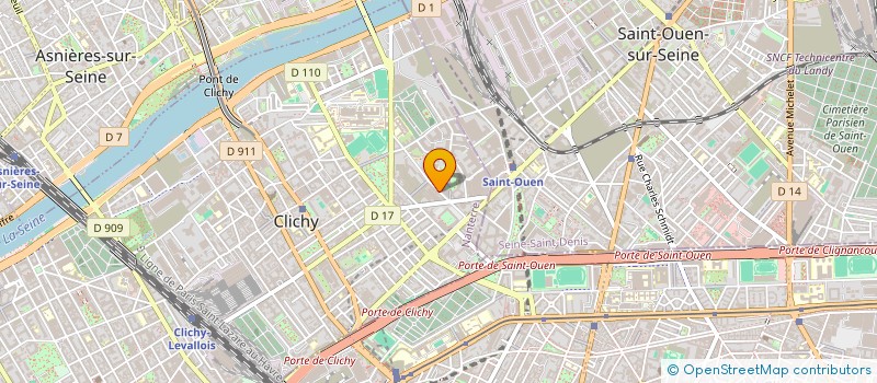 localisation de l'entreprise SCI E.D.C.  AUBERVILLIERS