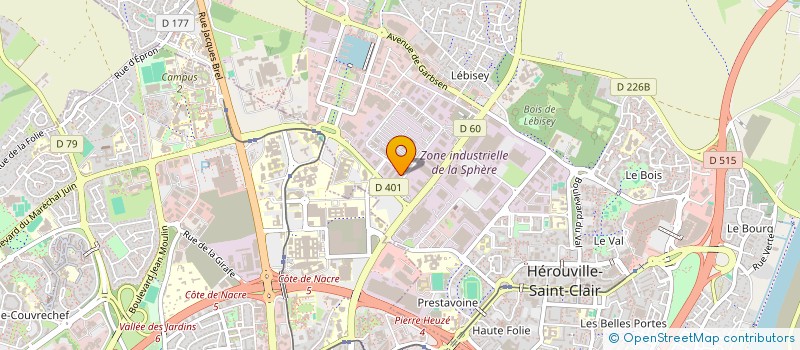 localisation de l'entreprise SCI E-DEL.KO à HEROUVILLE-SAINT-CLAIR