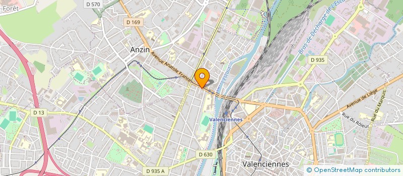 localisation de l'entreprise SCI E & E  VALENCIENNES