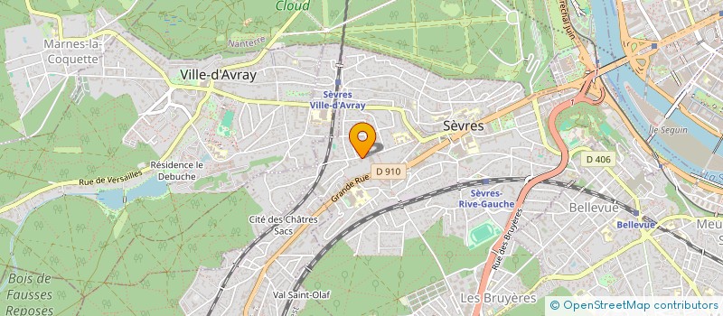 localisation de l'entreprise SCI E E M A à SEVRES