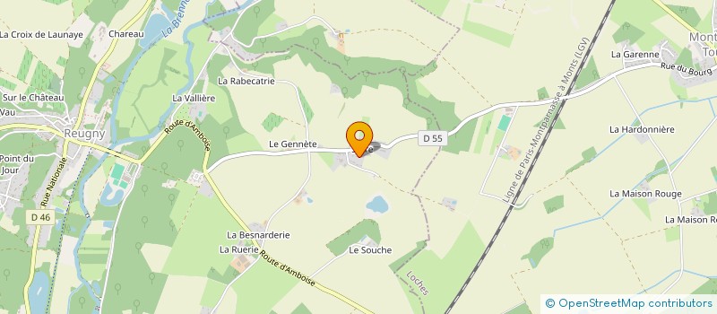 localisation de l'entreprise SCI E.E.P. à REUGNY