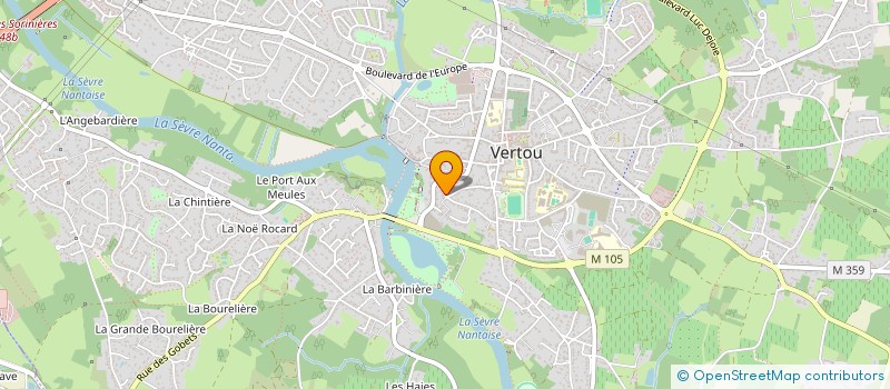 localisation de l'entreprise SCI E.E.S.I  VERTOU