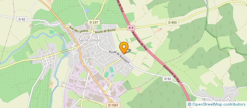 localisation de l'entreprise SCI E ET M IMMO  SARRE-UNION