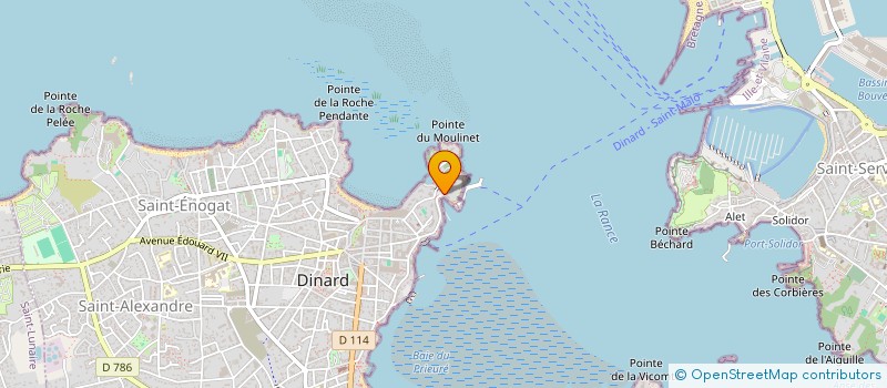 localisation de l'entreprise SCI E.F  DINARD