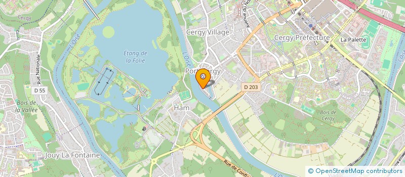 localisation de l'entreprise SCI E.F.  CERGY