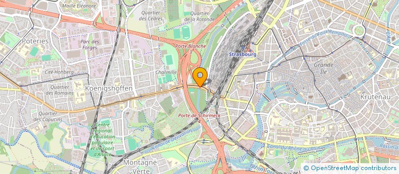 localisation de l'entreprise SCI E F  STRASBOURG