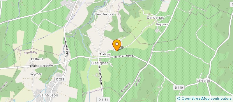 localisation de l'entreprise SCI E.F.S.  BLESIGNAC