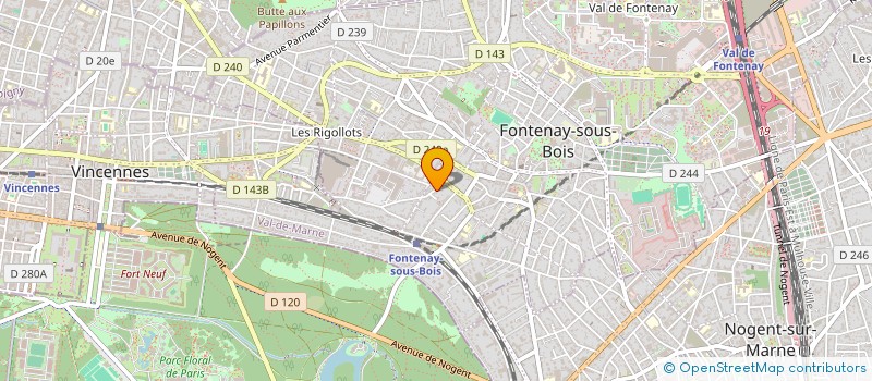 localisation de l'entreprise SCI E.FAMILIA à FONTENAY-SOUS-BOIS