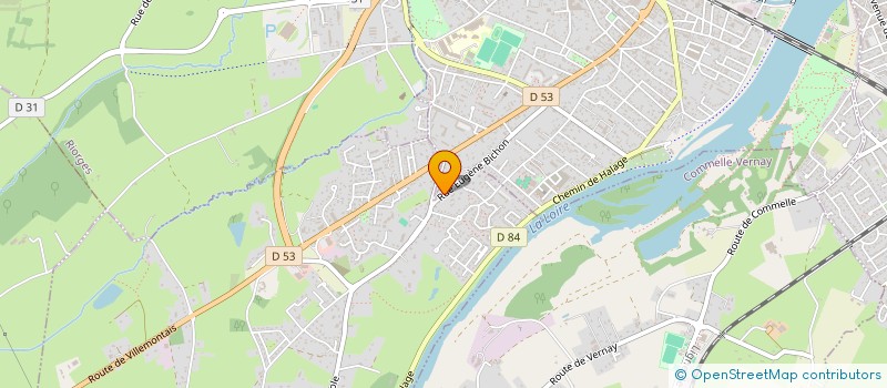 localisation de l'entreprise SCI E.G.  ROANNE