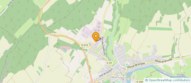 localisation de l'entreprise SCI E.G.L.  MARNAY