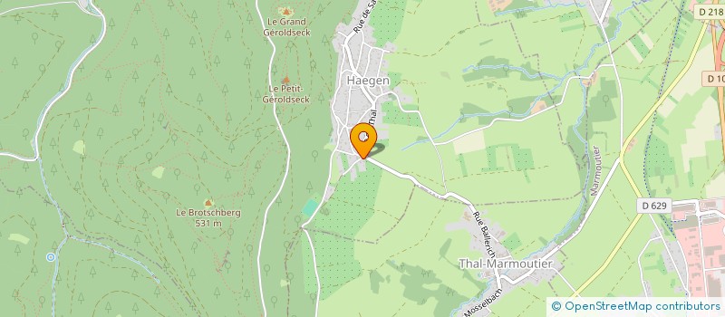 localisation de l'entreprise SCI E.G.S  HAEGEN