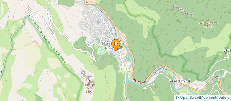 localisation de l'entreprise SCI E.G.T.B.  FLORAC TROIS RIVIERES