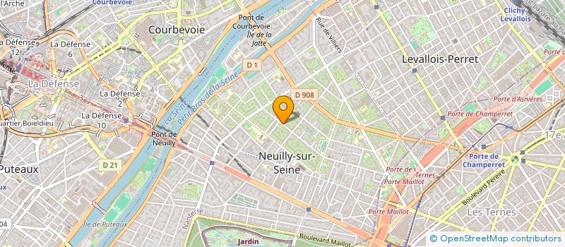 localisation de l'entreprise SCI E.H.L. à NEUILLY-SUR-SEINE