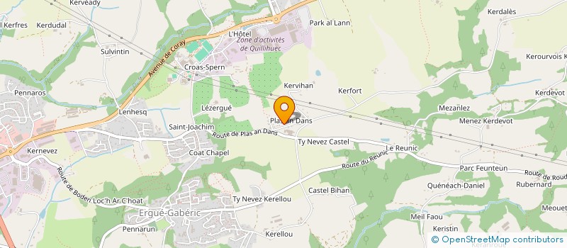 localisation de l'entreprise SCI E.I.D.A.  ERGUE-GABERIC