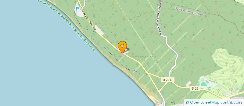 localisation de l'entreprise SCI E.J.N.  SAINT-PALAIS-SUR-MER