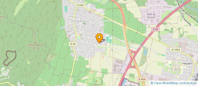 localisation de l'entreprise SCI E.K.  CHATENOIS