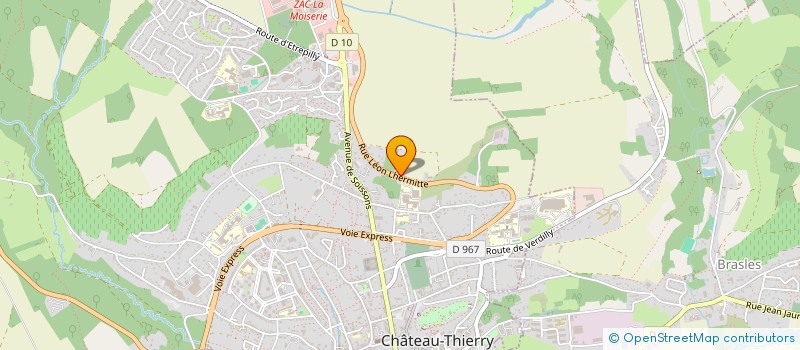 localisation de l'entreprise SCI E.L CHATEAU  CHATEAU-THIERRY