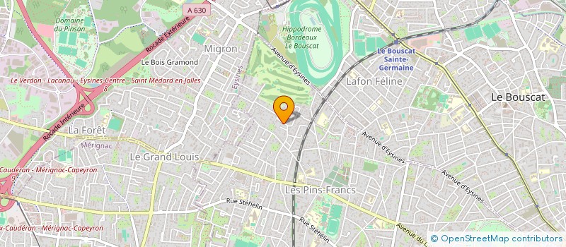 localisation de l'entreprise SCI E.L.G.  BORDEAUX