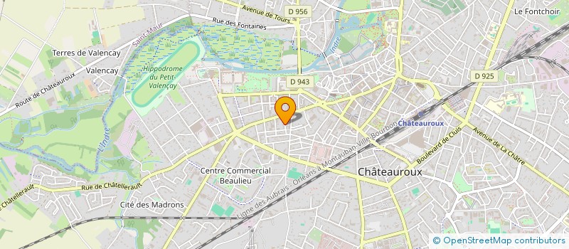 localisation de l'entreprise SCI E.L.M. PSY à CHATEAUROUX