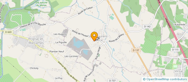 localisation de l'entreprise SCI E.L.N.A  SAINT LAURENT D'ARCE