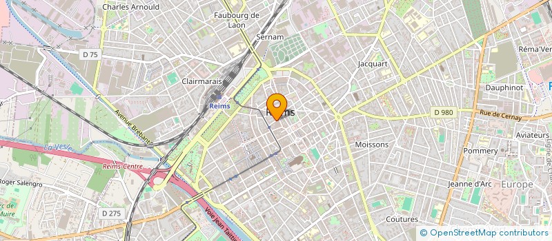 localisation de l'entreprise SCI E.L. PIPER  REIMS