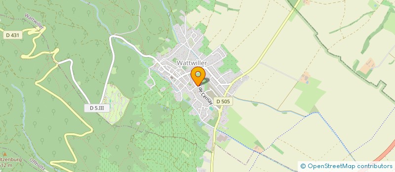 localisation de l'entreprise SCI E.L.S.A.S.  WATTWILLER