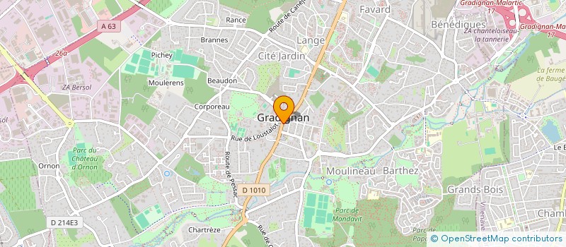 localisation de l'entreprise SCI E.LA  GRADIGNAN