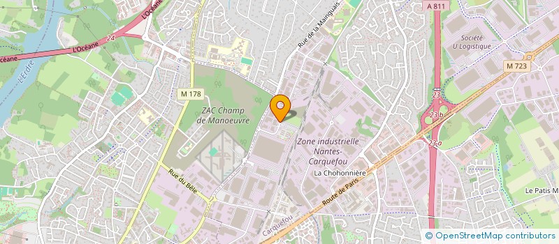 localisation de l'entreprise SCI E-LAB IMMO  CARQUEFOU