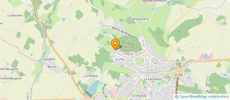 localisation de l'entreprise SCI E.M  POUZAUGES