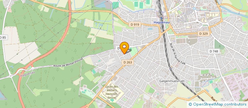 localisation de l'entreprise SCI E.M.A.  HAGUENAU